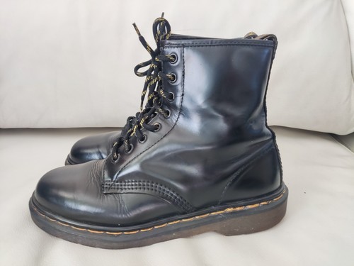 Vtg martens black leather - dr,