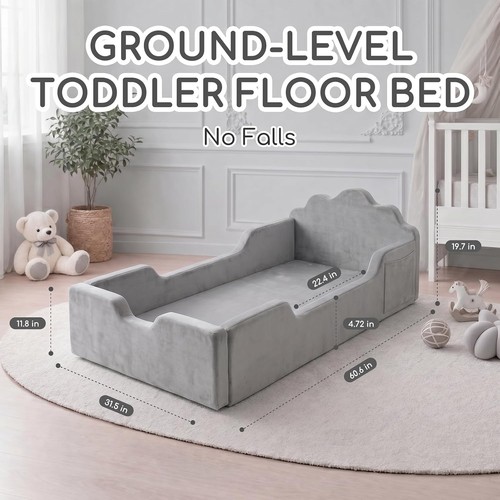 Toddler floor bed assembly - no,