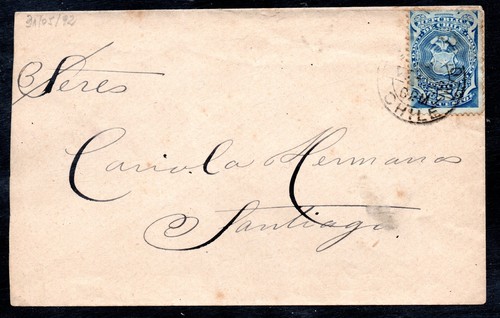 Chile cover revenues stamps - chile,,