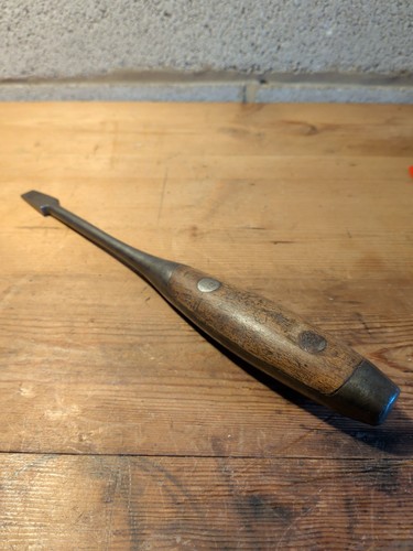 Vintage wooden handle slotted - vintage,
