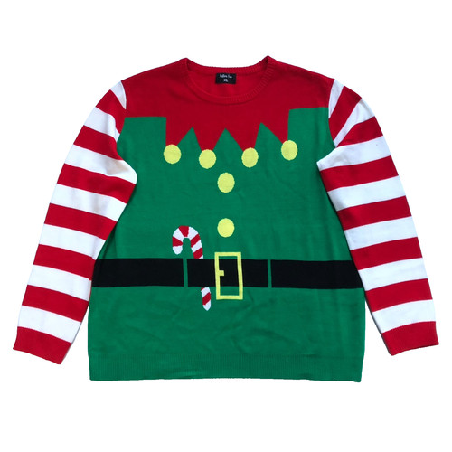 Mens christmas jumper - christmas, elf