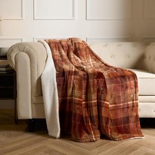 OHS Tartan Throw Sherpa Fleece