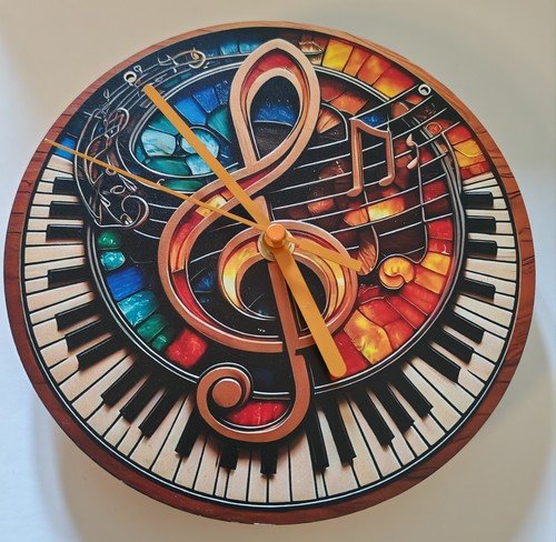 Music keyboard wooden - keyboard, orange