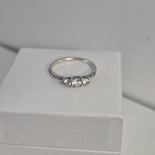 Pandora Clear Three Stone Ring