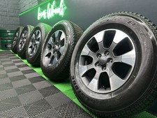 Jeep Wrangler Overland 18”  Diamond Cut Alloy Wheels X5 7mm+ Bridgestone H/T’s!