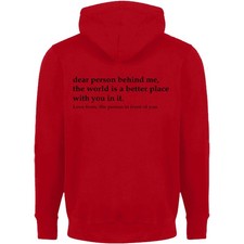Dear Person Behind Me Hoodie You Are Enough Mental health Sweatshirt Hood
