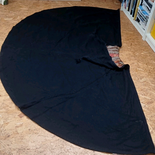 Black wool berber cloak - black,