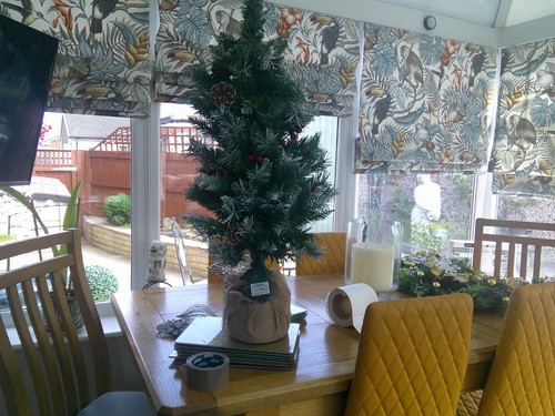 3foot xmas tree - with, wooden