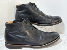 Rockport Adiprene Chukka Boots In Black UK 10 By Adidas Lace Up Leather Upper