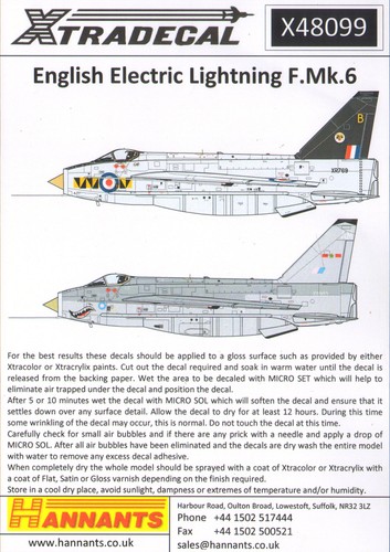 Xtradecal x48099 48 - xtradecal, 1:48
