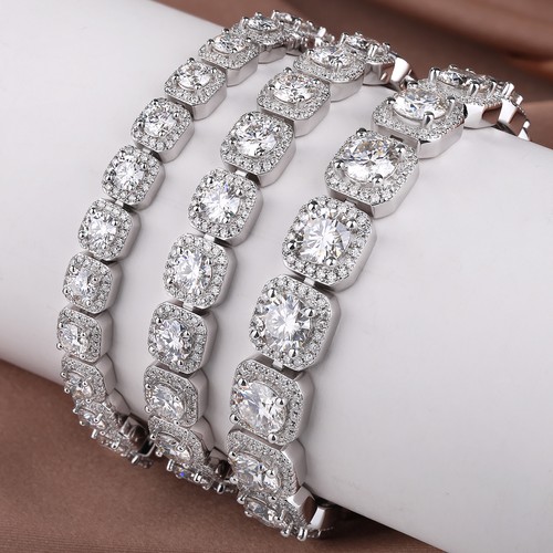 Full real moissanite - moissanite, halo