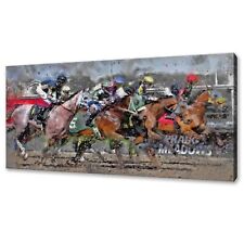 Horse Racing Jockeys Canvas
