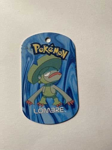 Pokemon metal tags lombre - pokemon,