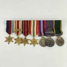 WW2 & Later Mentioned In Dispatches Miniature Medal Group 8th Army