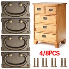 4/8Pcs Rustic Handle Oak Furniture Land Style Replacement Handle Bronze UK STOCK