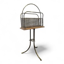 Art Deco Brass Magazine Stand