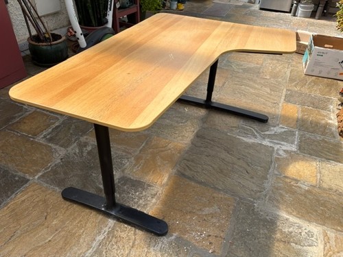 Ikea bekant right corner desk - corner,
