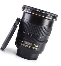 Nikon AF-S 12-24mm F4 DX ED Autofocus Zoom Lens F&R Caps &Hoya Filter for DLSR's