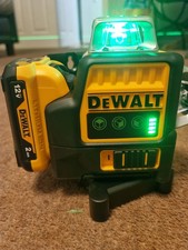 DeWalt DW089LG 12V Green Line 3 x 360 Laser Level Laser + Charger + Battery