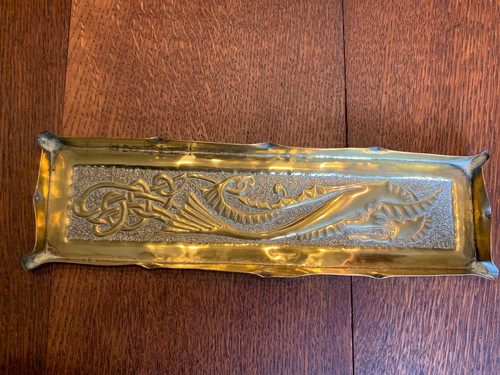 Celtic arts crafts brass pen - celtic, &