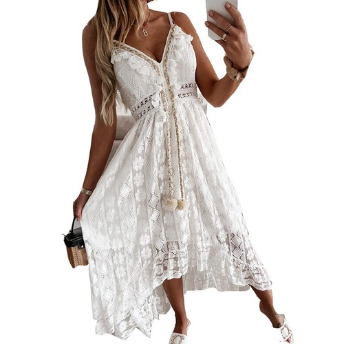 Women lace boho - women, maxi