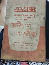 (0660) 1958-1959 James Cadet L15 Comet L1 instruction book 	