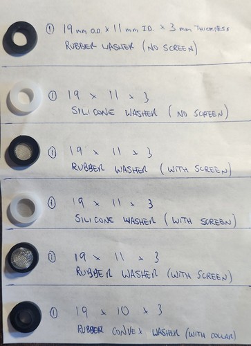 Washers for pull - kitchen, &