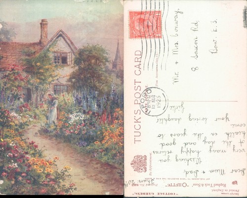 Cottage and garden scene