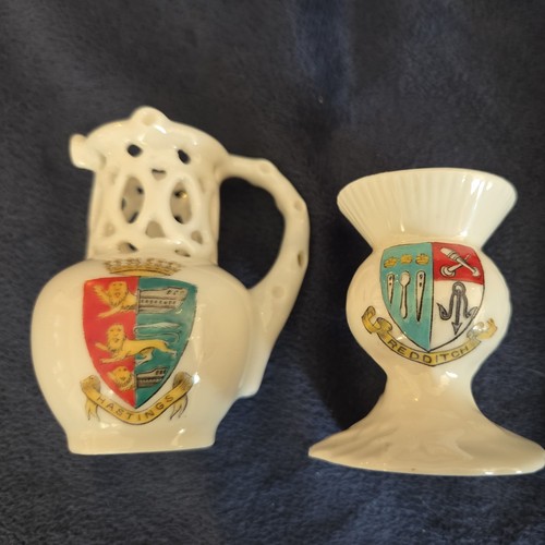 Crested china miniatures - 2x,