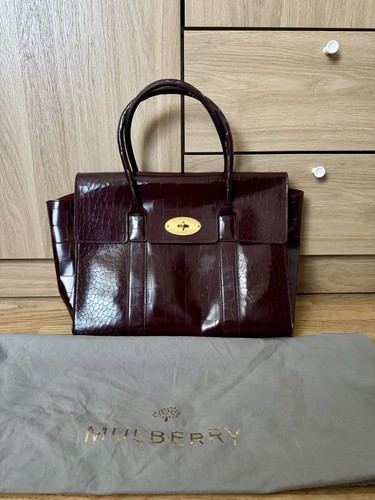 Mulberry bayswater patent croc - bayswater,