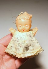 Vintage Plastic Fairy Angel Christmas Tree Decoration Hong Kong Sweet 
