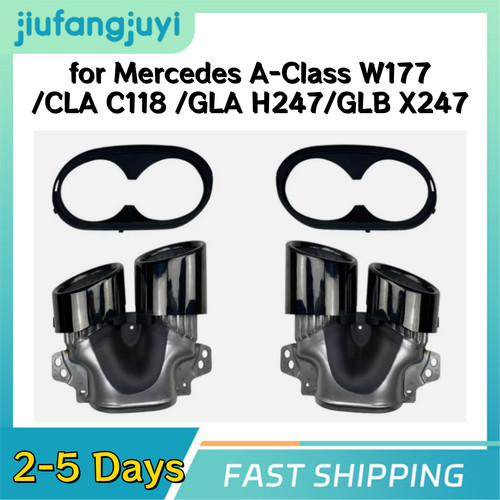 Quad exhaust tips - for, mercedes