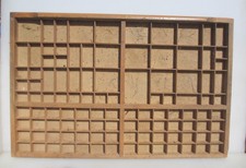 Antique Wooden Printers Drawer