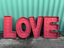5ft GIANT marquee, circus LOVE letter lights . Weddings, events. party