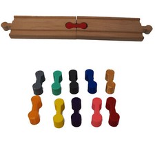 10 X Wooden Train Track