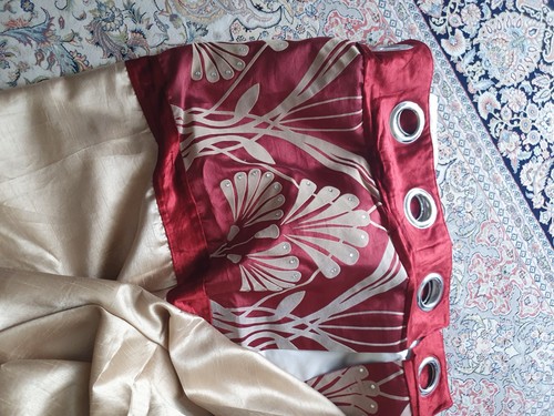 Dunelm red gold jacquard - dunelm,