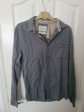 Vintage Mens White Stuff Slim Fit Size Medium Full Button Shirt