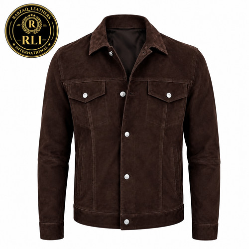 Men brown suede leather - men’s,
