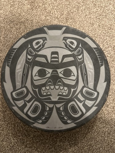 Native hand drum - haida, indian
