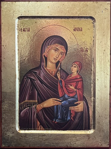 Icon saint anne anna - of,