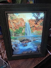 Vtg Framed Moving Picture