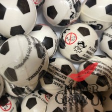 BLACK Football Bouncy Balls