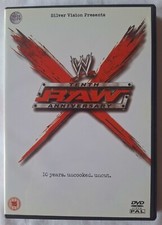 WWE Raw Tenth Anniversary DVD with original insert booklet! - RARE! WWF WCW ECW