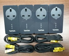 4 x D-Link TalkTalk DHP-P610AV Powerline Adapters Homeplugs 1000AV Gigabit 