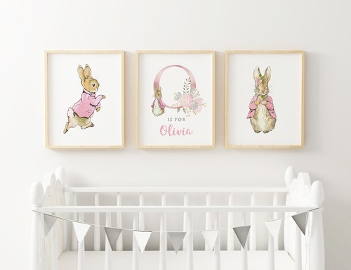 Personalised peter rabbit wall - personalised,
