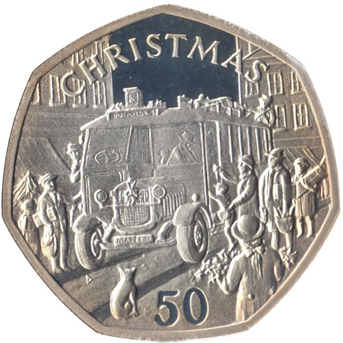 Silver proof 50p - 50p, christmas