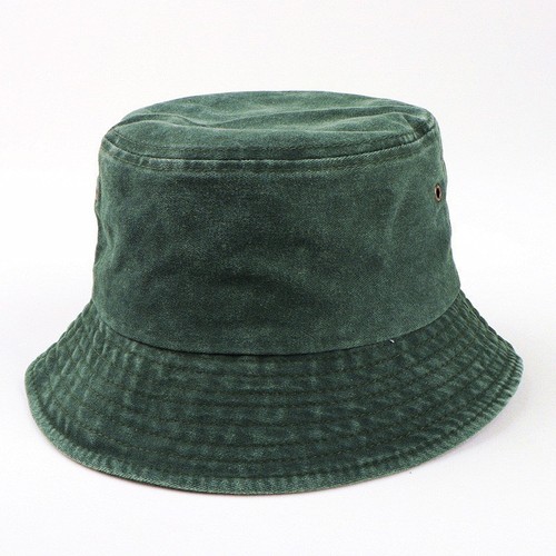 Stonewashed cotton bucket hat - cotton,