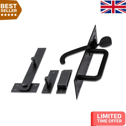 Universal black garden gate - garden,