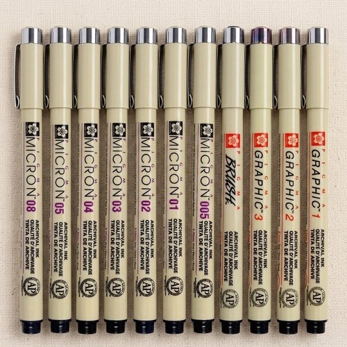 12pc sakura pigma micron - 12pc,