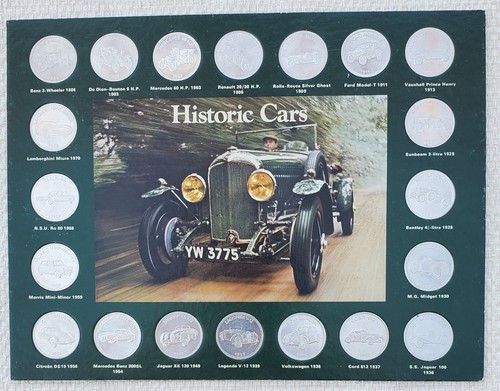 Shell historic cars coin - cars,